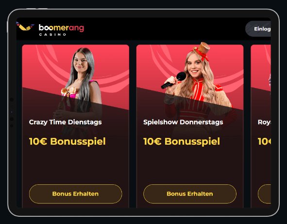 Izvedite več o boomerang casino slots
